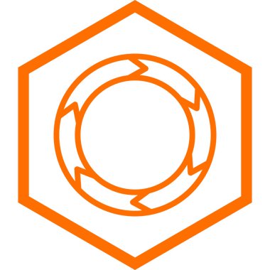 turuncu daire vektör simgesi