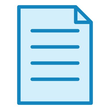 Belge. Web simgesi basit illüstrasyon