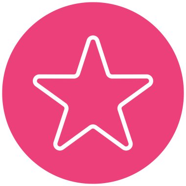 yıldız simgesi vektör illüstrasyonu