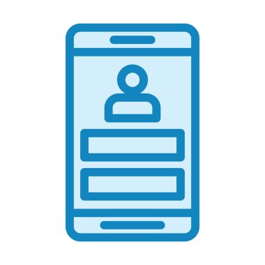 Giriş yap. Web simgesi basit illüstrasyon 