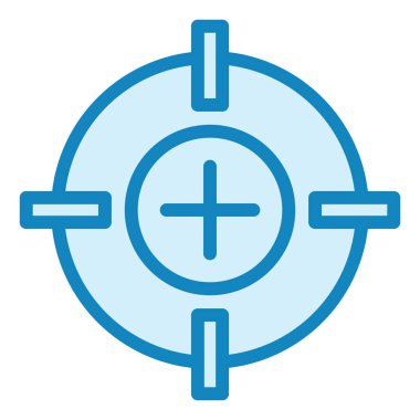 Hedef. Web simgesi basit illüstrasyon