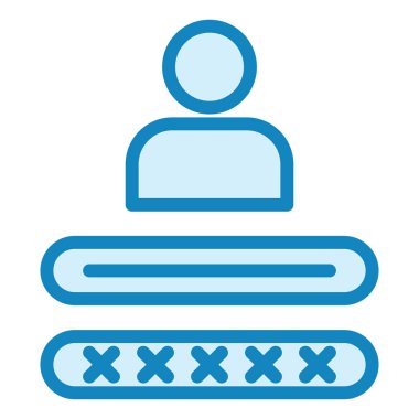 ID modern simge vektör illüstrasyonu 