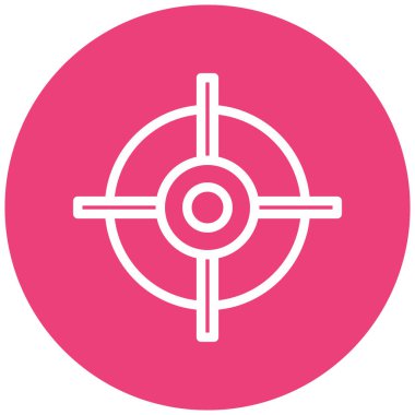 Hedef. Web simgesi basit illüstrasyon