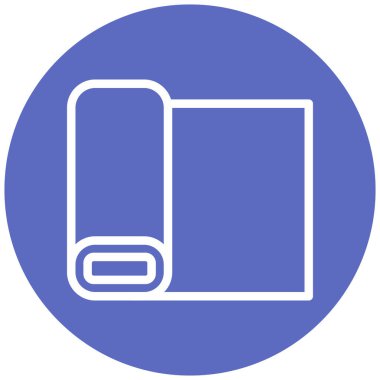 Havlu simgesi, basit tasarım vektör çizimi