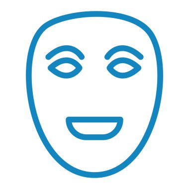 yüz maskesi simgesi, vektör illüstrasyonu