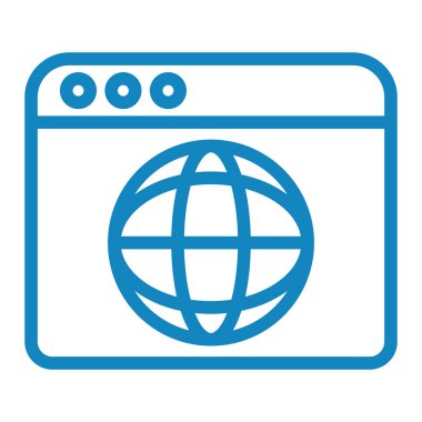 tarayıcı web simge vektör çizim