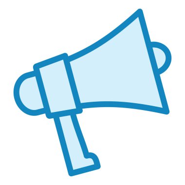 Megafon. Web simgesi basit illüstrasyon