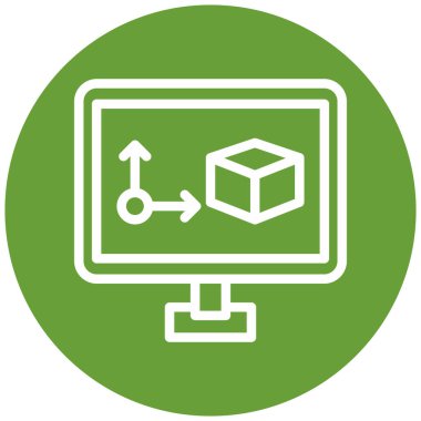 Teslimat. Web simgesi basit illüstrasyon