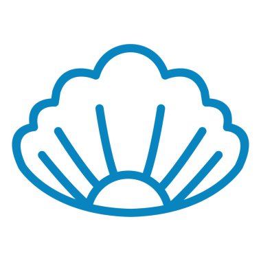 Karalama biçiminde mavi bir yaz simgesinin vektör illüstrasyonu