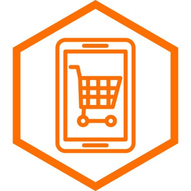 Cep telefonu simgesi, vektör illüstrasyonu