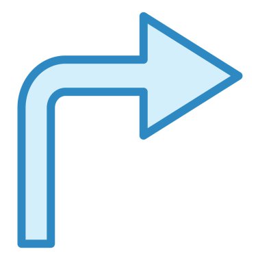 Sağa dön. Basit illüstrasyon