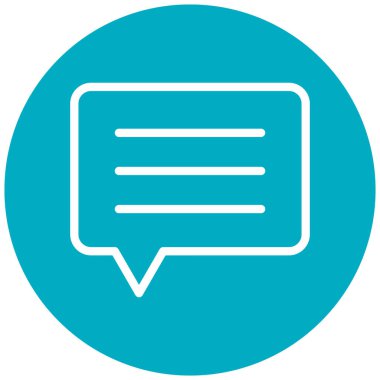 Konuş. Web simgesi basit illüstrasyon