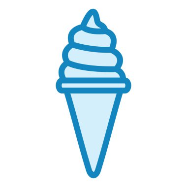 Dondurma. Web simgesi basit illüstrasyon 