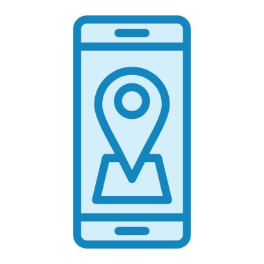 gps. Web simgesi basit illüstrasyon 