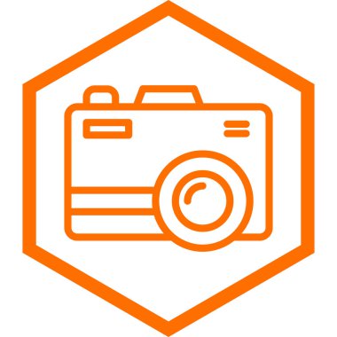 kamera simgesi vektör illüstrasyonu