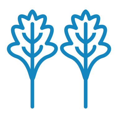 Yaprak. Web simgesi basit illüstrasyon