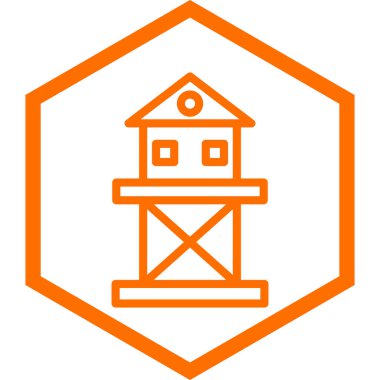 Yapı simgesinin vektör illüstrasyonu