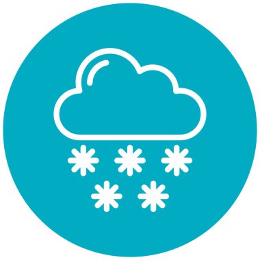 Bulut. Web simgesi basit illüstrasyon