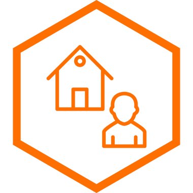 ev simgesi vektör illüstrasyonu