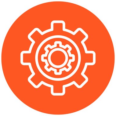 Teçhizat Web simgesi basit illüstrasyon