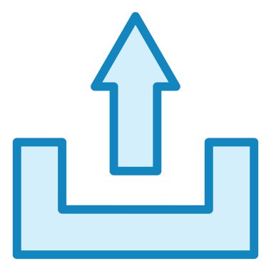 Dosya modern simge vektör illüstrasyonunu yükle