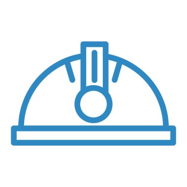 çalışan kask simgesi vektör çizimi