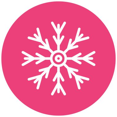 Kar tanesi. Web simgesi basit illüstrasyon