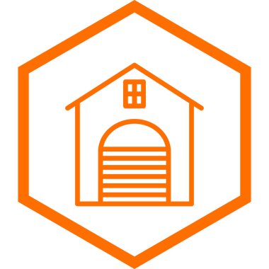 Ev simgesinin vektör illüstrasyonu