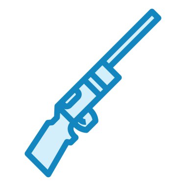 Tüfek. Web simgesi basit illüstrasyon 