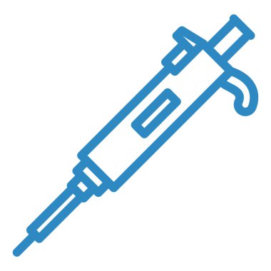 Şırınga. Web simgesi basit tasarım