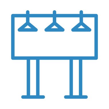 Reklam panosu. Web simgesi vektör illüstrasyonu