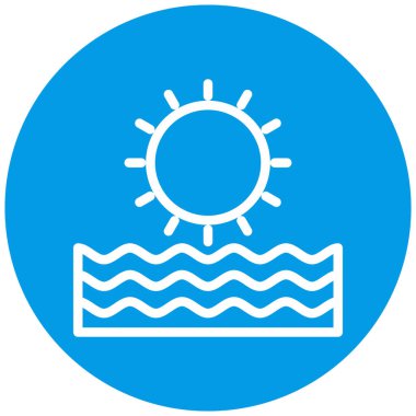 Güneş Simgesi Vektör illüstrasyonu