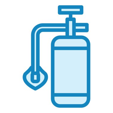 Oksijen Tankı modern simge vektör illüstrasyonu  