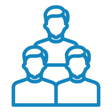 Takım. Web simgesi basit illüstrasyon