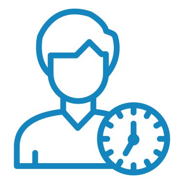 Kolayca düzenleyebilen veya düzenleyebilen zaman yönetimi vektörü simgesi