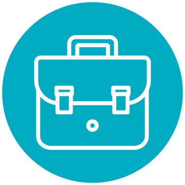 Çanta. Web simgesi basit illüstrasyon