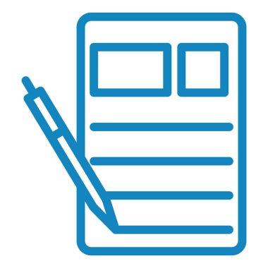 Belge. Web simgesi basit illüstrasyon