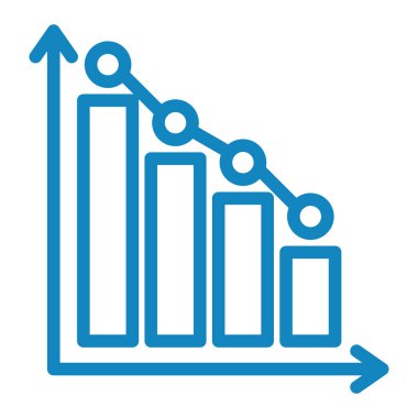 bar çizelgesi simgesi, vektör illüstrasyonu
