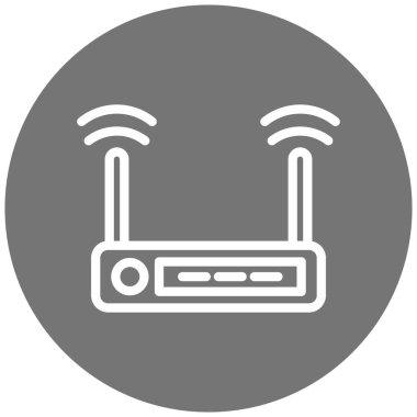 Yönlendirici. Web simgesi basit illüstrasyon