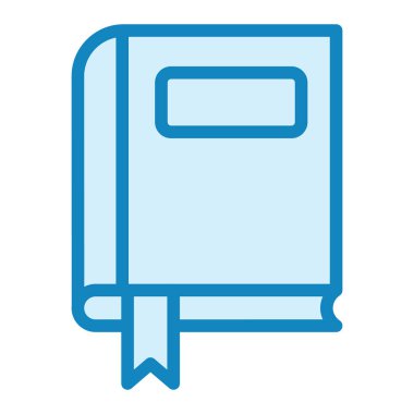 Kitap İşaretli. Web simgesi basit illüstrasyon