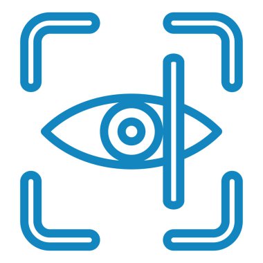 Göz. Web simgesi basit illüstrasyon