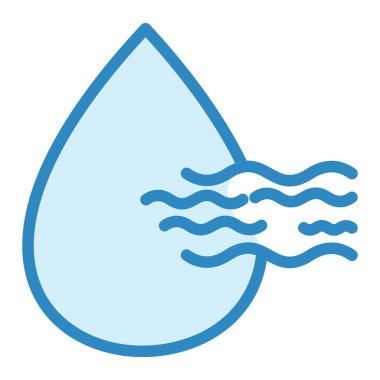 Nem simgesi vektörü. Web ve mobil için özet çizim sembolü.