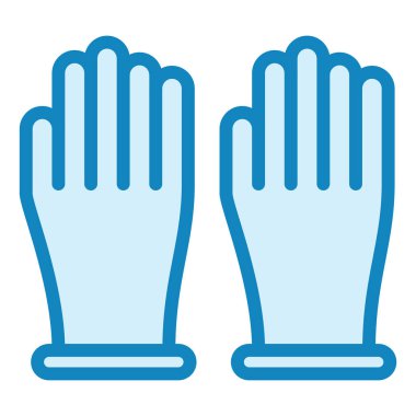 Eldiven. Web simgesi basit illüstrasyon