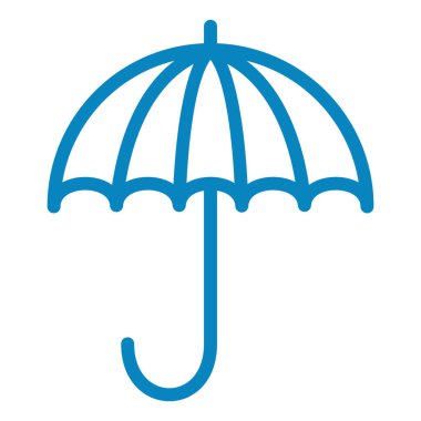 şemsiye simgesi vektör illüstrasyonu