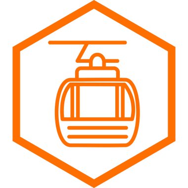 projeniz için turuncu çizgi simgesi