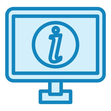  Dijital Bilgiler. Web simgesi basit tasarım