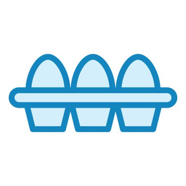 Yumurta tablası. Web simgesi basit illüstrasyon 