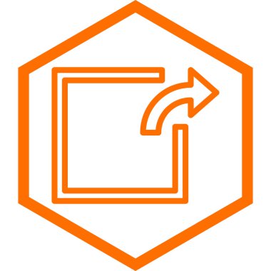 Ok simgesi, vektör illüstrasyonu. düz tasarım biçimi