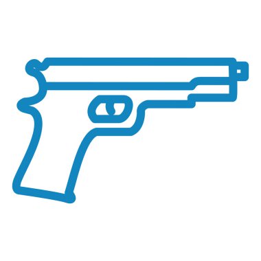 Bir silah simgesinin vektör illüstrasyonu