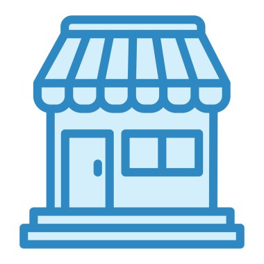 Dükkan. Web simgesi basit illüstrasyon